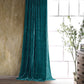 Stella - Faux Silk Velvet Curtain - Teal