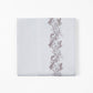 Scroll Sheet - Queen 350TC Gray Scroll Embroidered Sheet Set (Set of 4) - White