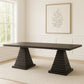 Plateau - 78" Rectangle Dining Table - Top & Base - Dark Brown