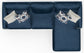 Jetson - Sectional With Comfort Coil Seat Cushions And Included Accent Pillows