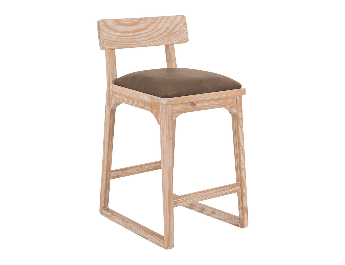 Balam - 24" Barstool (Set of 2) - Light Brown / Dark Brown