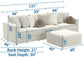 Ritzy - Modular Sofa And Included Cocktail Ottoman