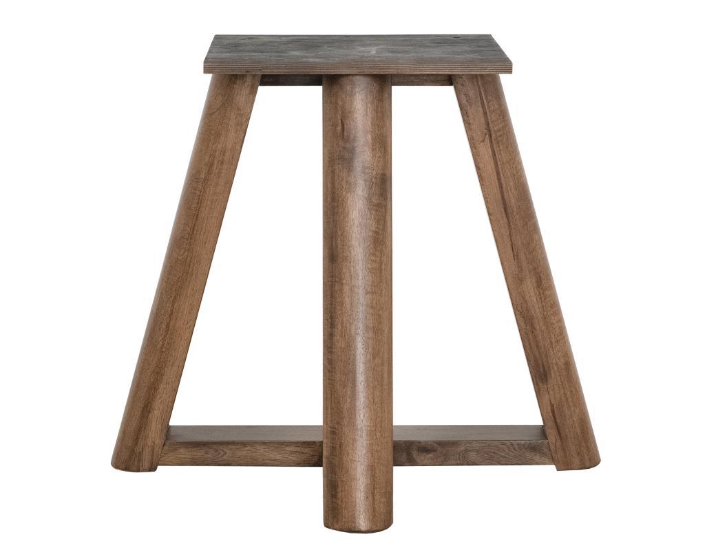 Silver - Round Dining Table With Resin River - Brown