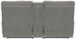 Renaldo - Power Console Loveseat With Zero Gravity Recline - Stone