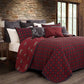 Woodland Plaid - Full/Queen Reversible Quilt Set (Set of 3) - Red / Navy