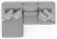 Titan - Sectional With Comfort Coil Seating And Accent Pillows Included