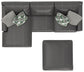 Minori - Italian Leather Sofa / Chaise And Cocktail Ottoman