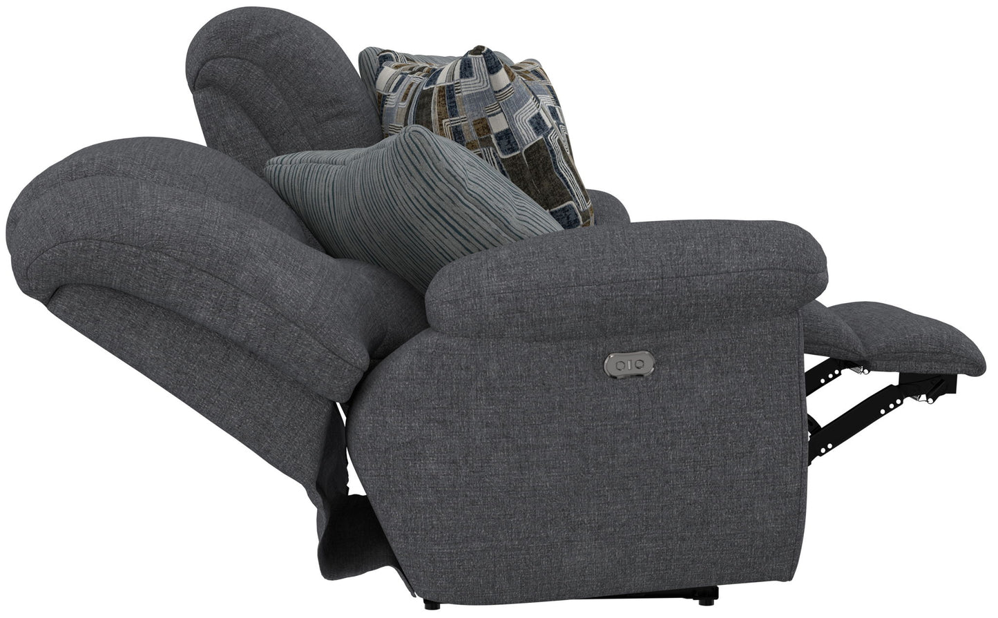 Trifecta - Sofa With 3 Recliners and Drop Down Table