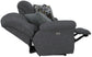 Trifecta - Sofa With 3 Recliners and Drop Down Table