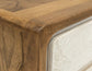Evoke - 3 Drawer & 3 Door TV Stand/Console - Ivory / Brown