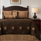 Laredo - King Comforter Set (Set of 6) - Chocolate