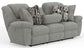 Trifecta - Sofa With 3 Recliners and Drop Down Table