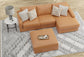 Minori - Italian Leather Sofa / Chaise And Cocktail Ottoman