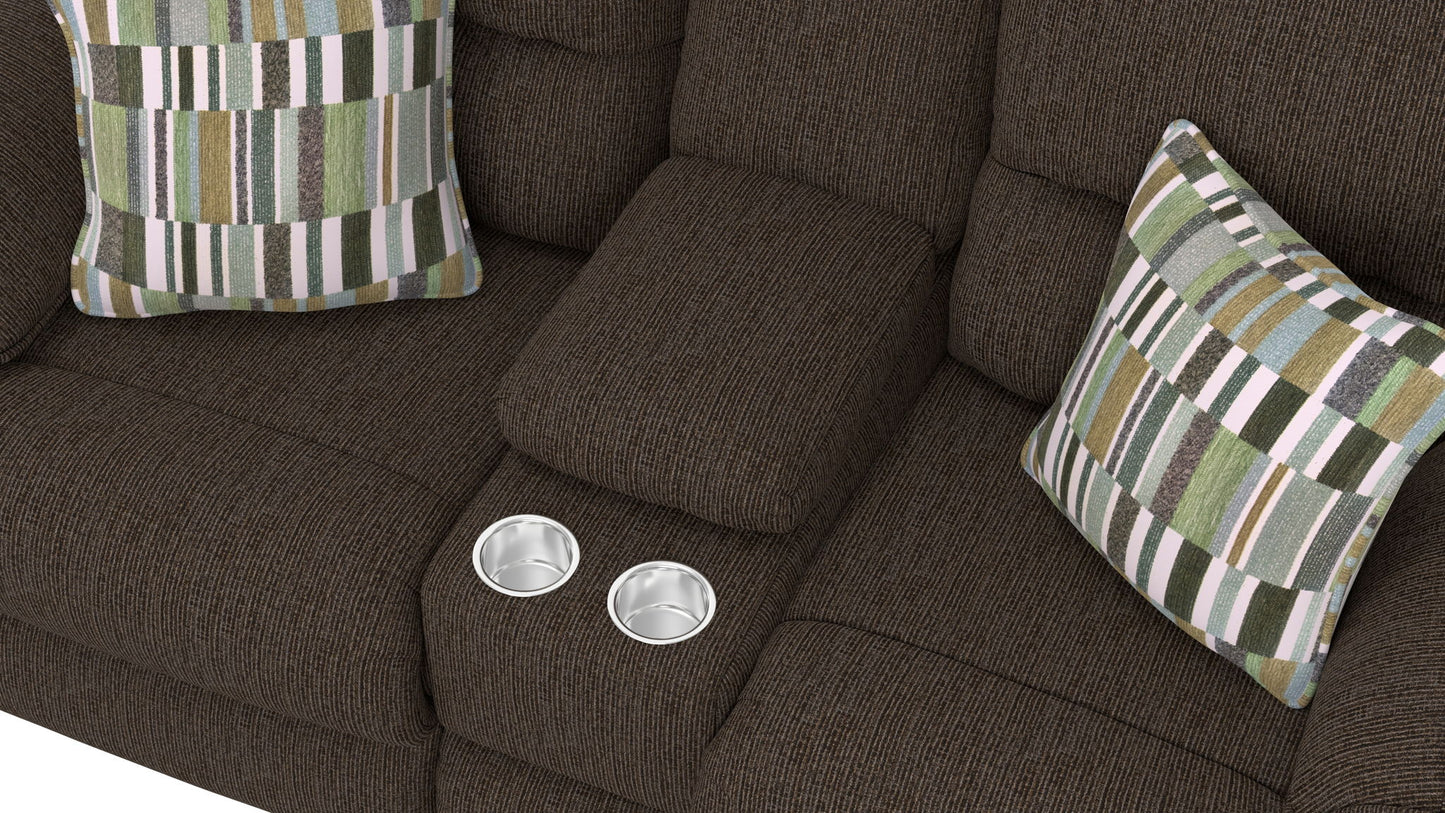Lenny - Power Lay Flat Reclining Console Loveseat