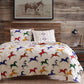 Wild Horses - Twin Reversible Quilt Set (Set of 2) - Multi Color