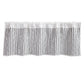 Ranch Life - Quilted Valance - White / Black
