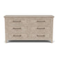 Bennett - Six Drawer Dresser - Frosted Gray