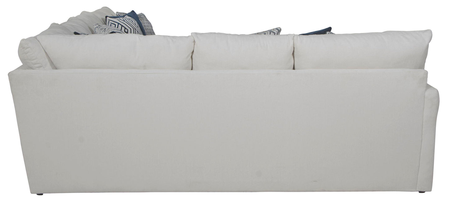 Polaris - Sectional With Comfort Coil Seating, 9 Included Accent Pillows And Included Cocktail Ottoman