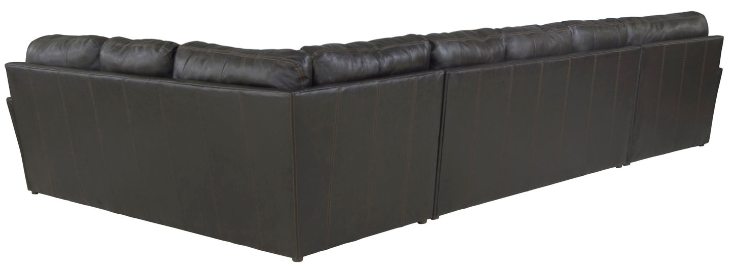 Denali - Italian Leather Match Sectional
