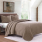 Cotton Comfort - Twin Quilt Set (Set of 2) - Mocha