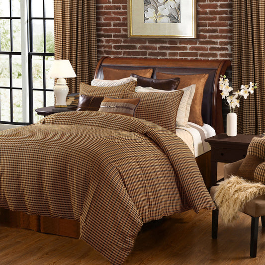 Clifton - Queen Comforter Set (Set of 3) - Brown / Green / Cream