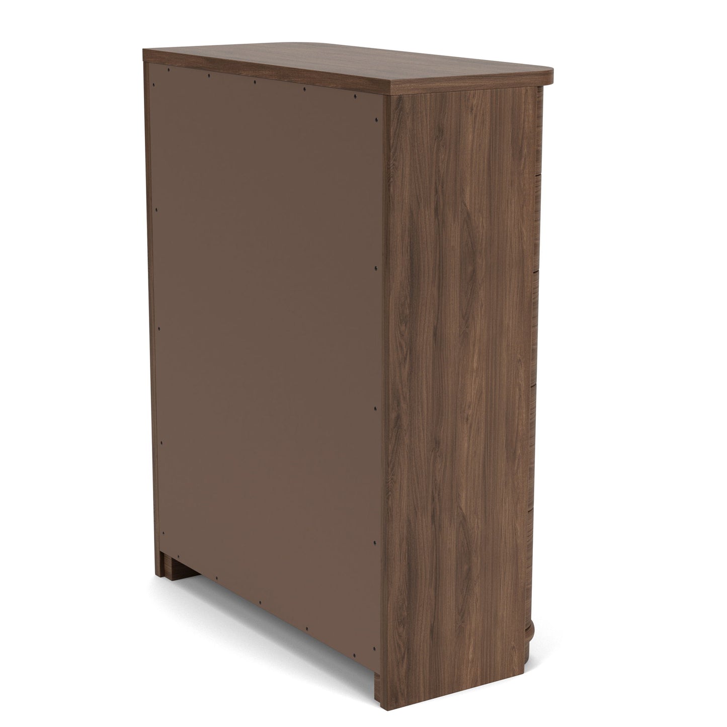 Delia - 5 Drawer Chest - Nouveau Walnut