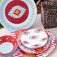 Southwest Melamine - Set (Set of 14) - Turquoise / Red