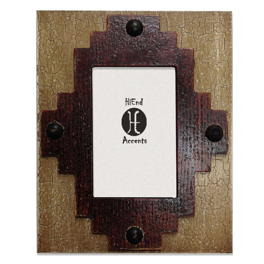 Picture Frame - 4" x 6" Santa Fe Center Picture Frame  - Red