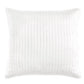 Satin Channel - Quilted Euro Sham - White