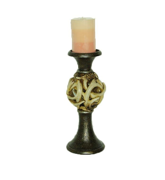 Antler - Ball Pilar Candle Holder - Tan / Brown