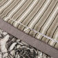 Lyla - Full/Queen Reversible Floral Print Quilt Set (Set of 3) - White / Brown
