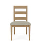 Davie - Side Chair With Upholstered Seat (Set of 2) - Light Brown