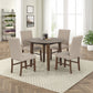 Hargrove - 5 Piece Set (42" Round Dining Table & 4 Chairs) - Brown / Beige