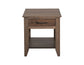 Natural Teca - End Table - Brown