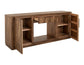 Balam - 1 Drawer & 2 Door Electric Fireplace - Light Brown