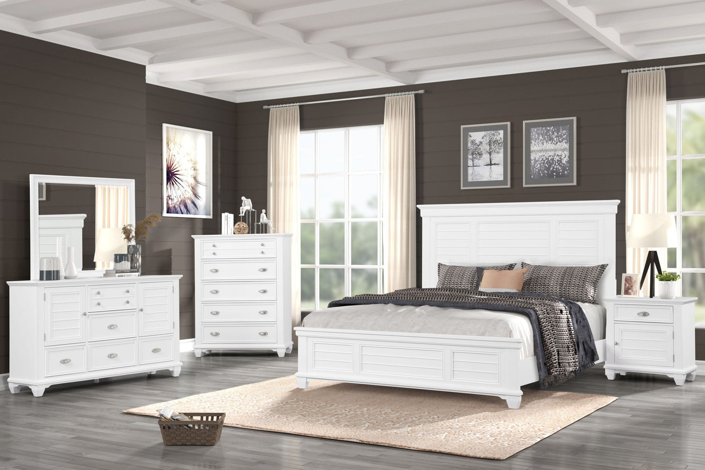 Jamestown - Nightstand - White