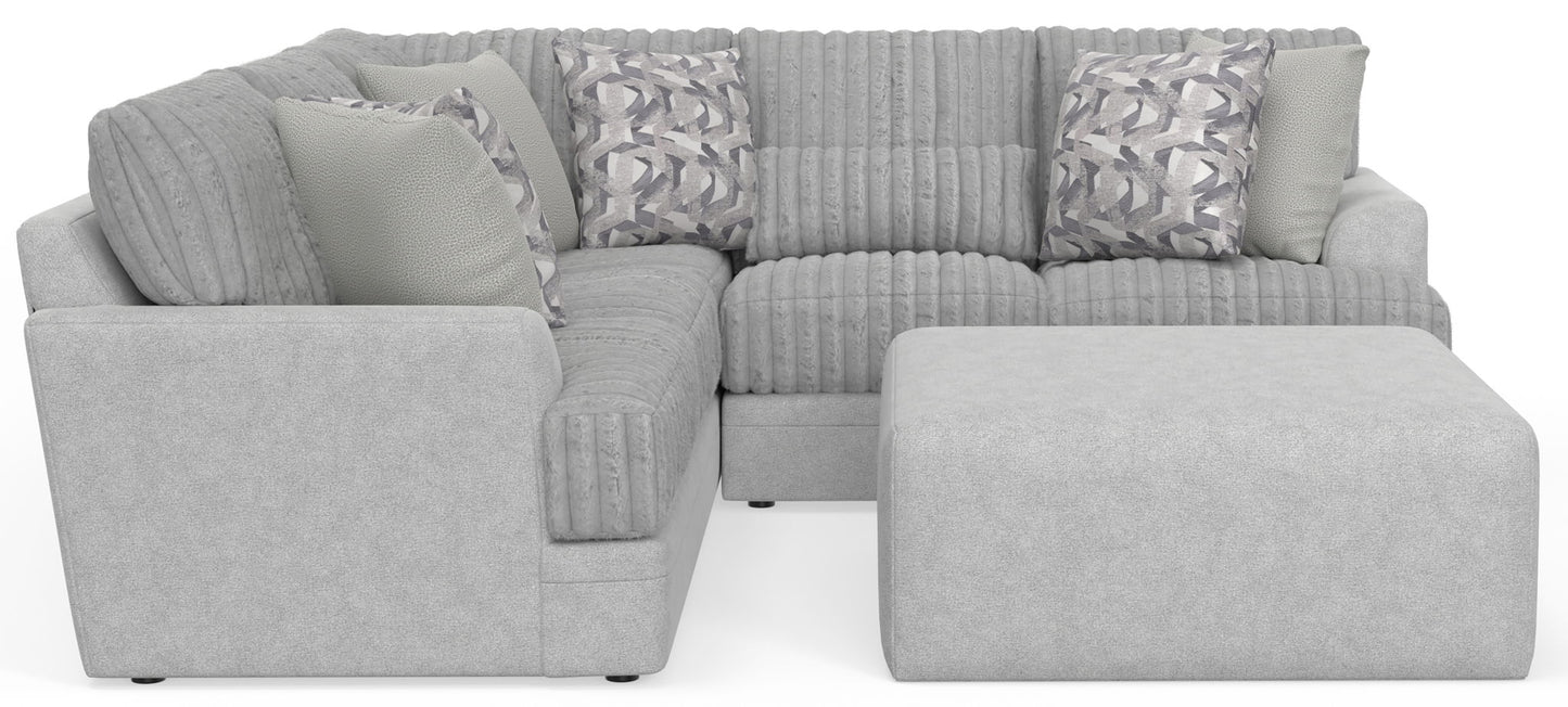 Titan - Sectional With Comfort Coil Seating, Cocktail Ottoman And Accent Pillows Included