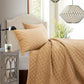 Velvet Diamond - Full/Queen Quilt Set (Set of 3) - Gold