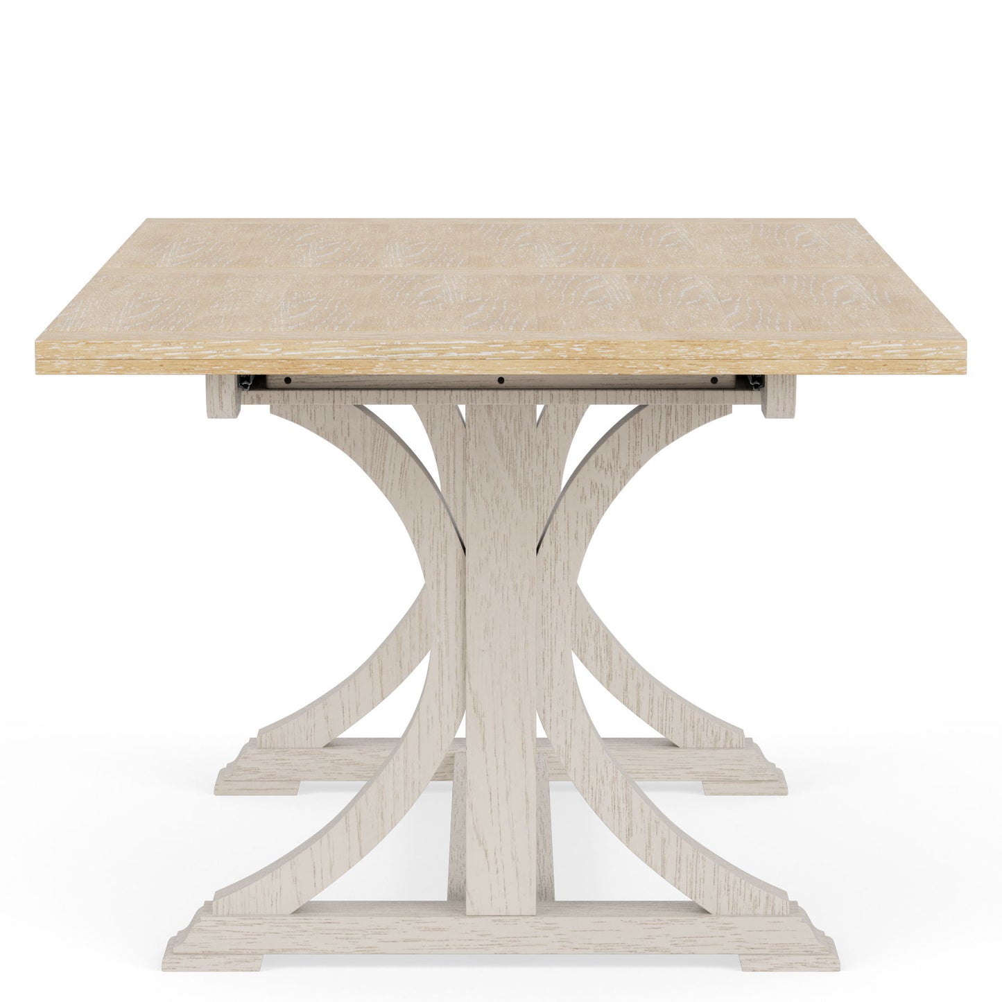 Glenndale - Rectangle Dining Table - Aged White / Wheat