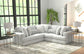 Logan - Upholstered Sectional With Comfort Coil Seating And Accent Pillows Included
