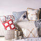 Linen - Buttoned Pillow - Multi