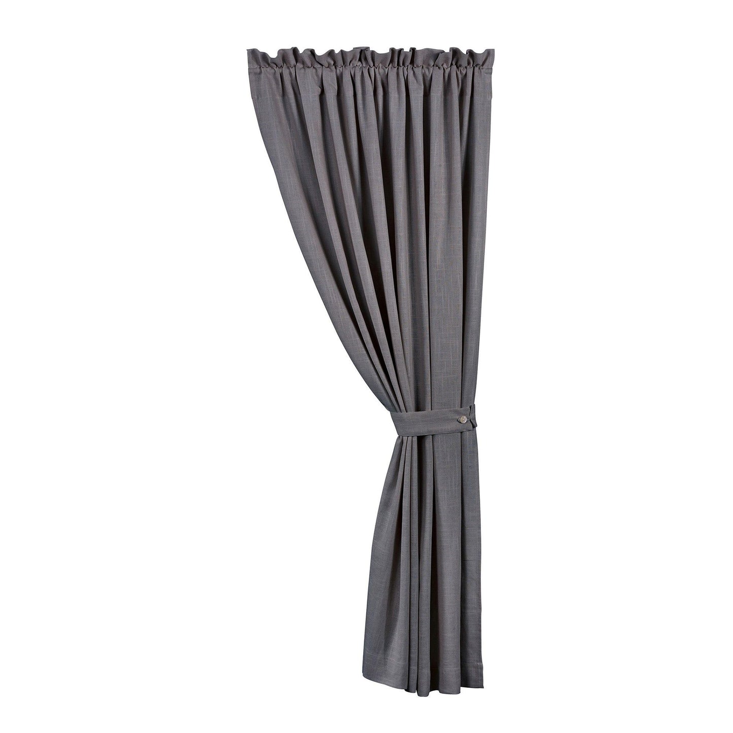 Luna - Washed Linen Lined Curtain - Slate