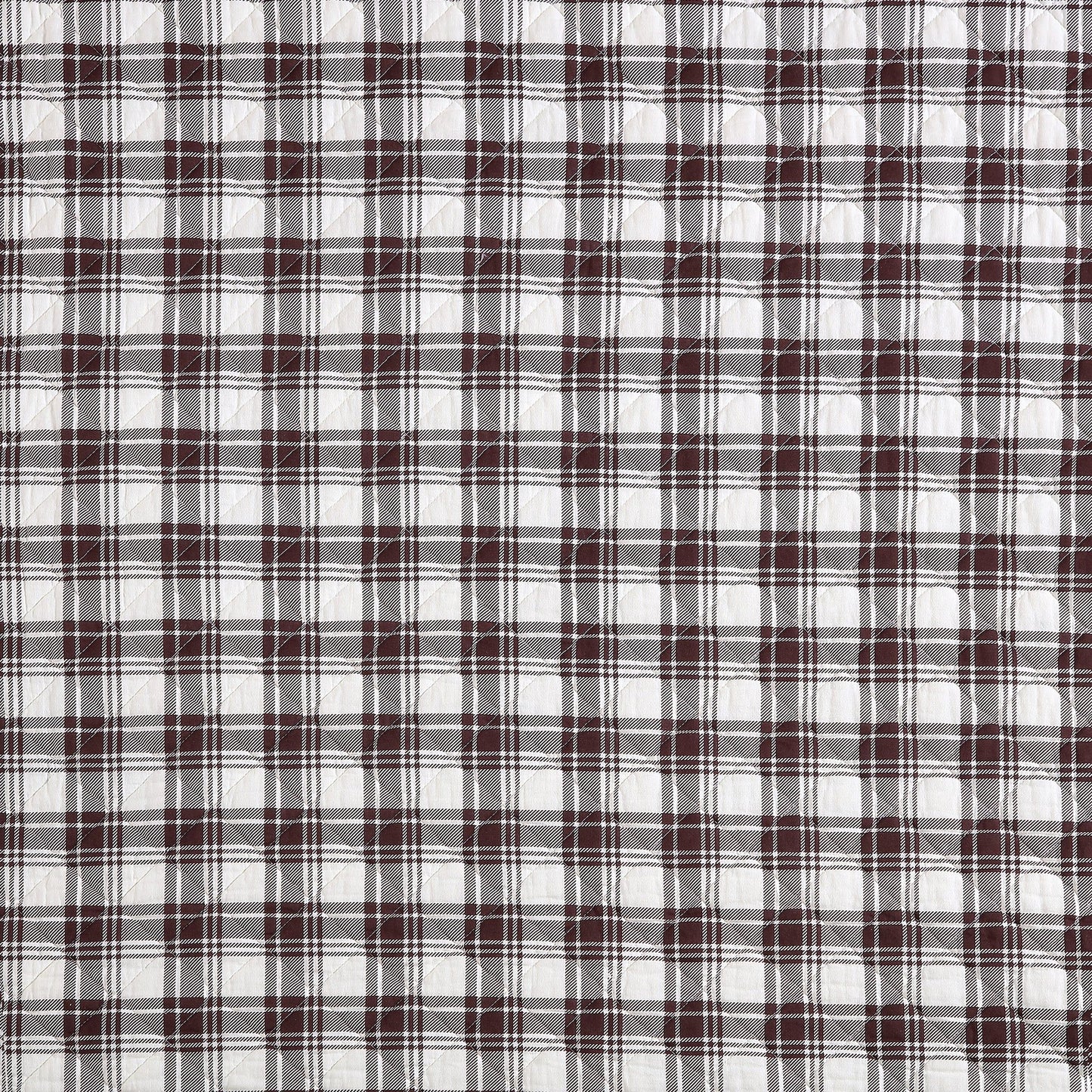 White Pine - King Reversible Quilt Set (Set of 3) - White