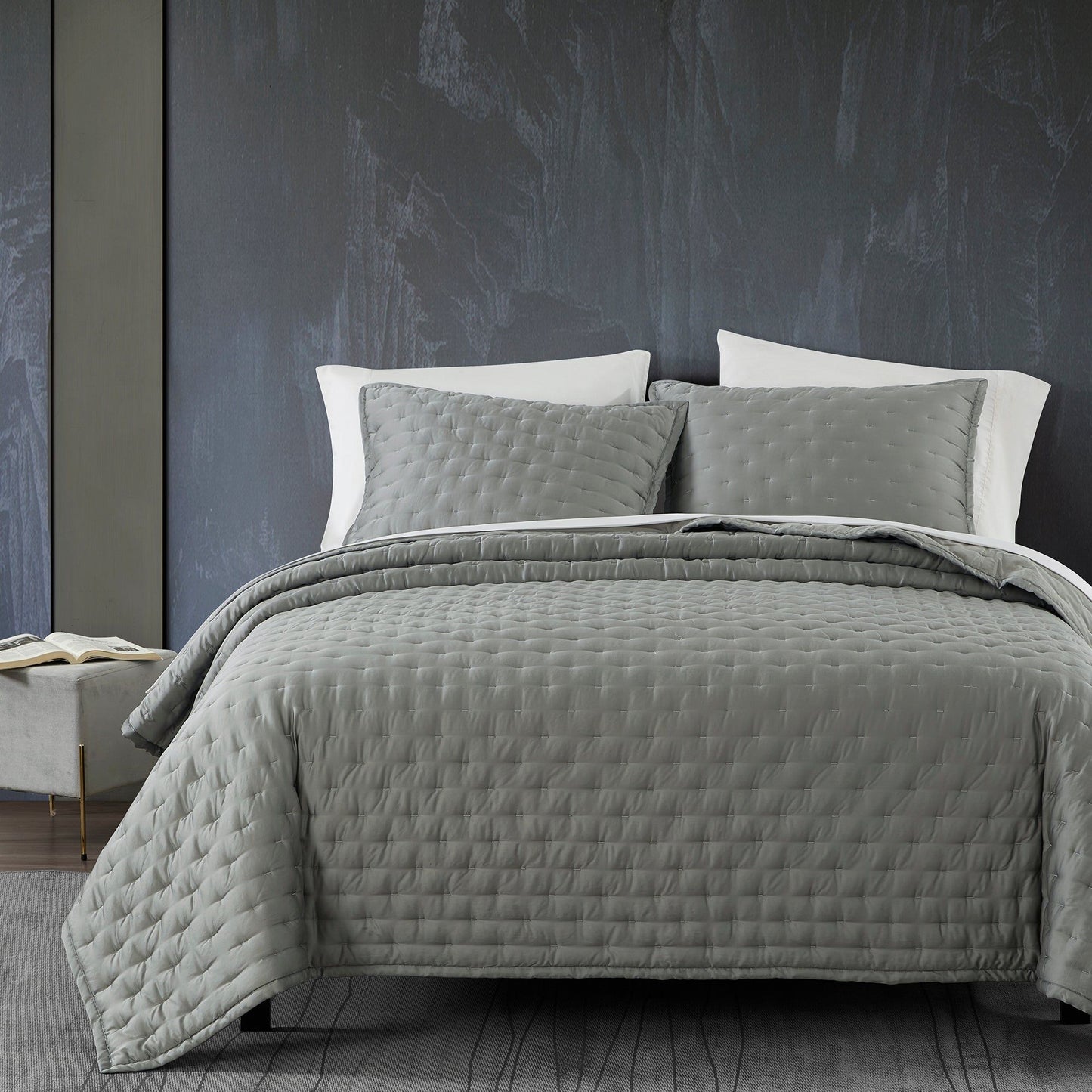 Lyocell - King Eucalyptus Quilt Set (Set of 3) - Sage