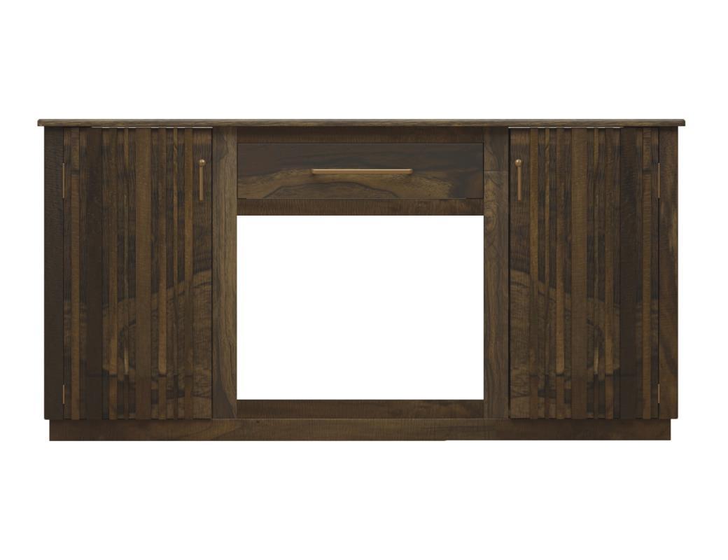 Mezquite - 70" Fireplace - Brown
