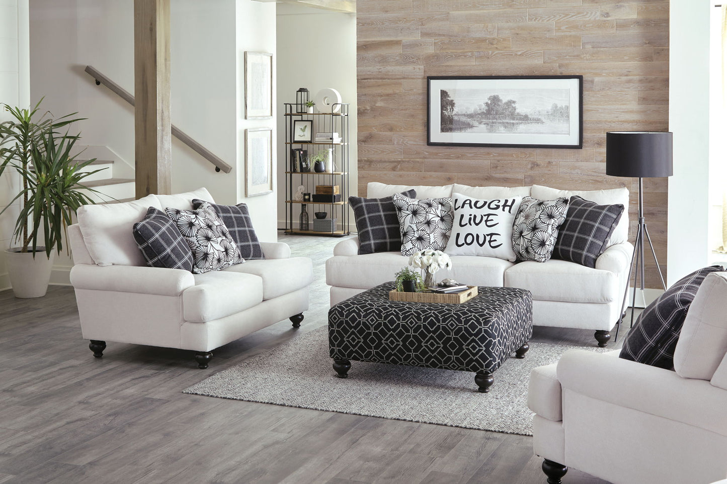 Cumberland - Cocktail Ottoman - Onyx