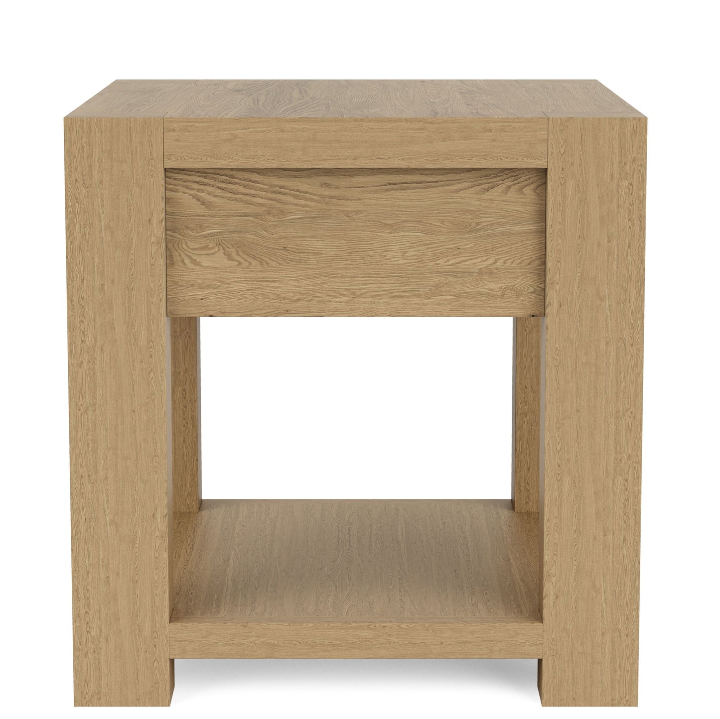 Davie - Chairside Table - Light Brown