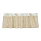 Elsa Cowhide - Reversible Quilted Valance - Light Tan