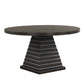 Plateau - 54" Round Dining Table - Top & Base - Dark Brown