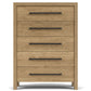 Davie - 5 Drawer Chest - Light Brown